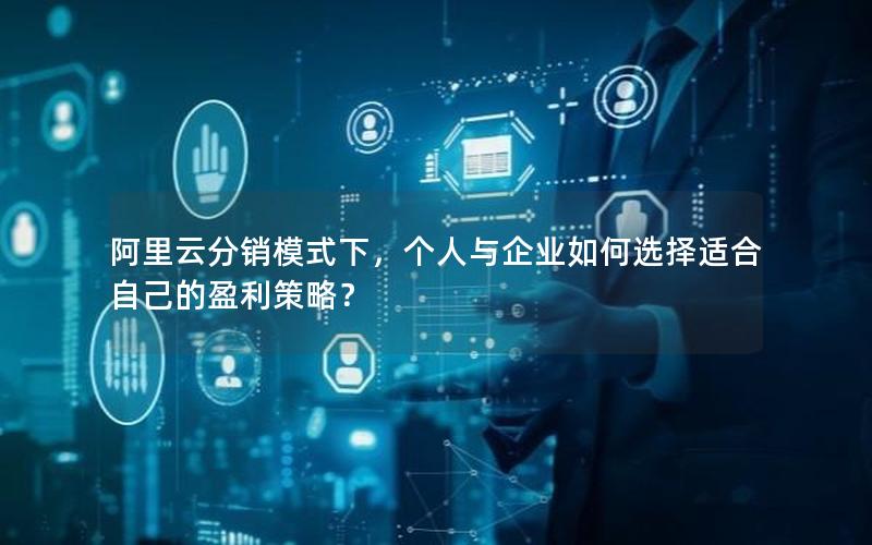 阿里云分销模式下，个人与企业如何选择适合自己的盈利策略？