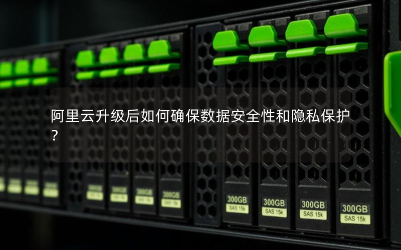 阿里云升级后如何确保数据安全性和隐私保护？