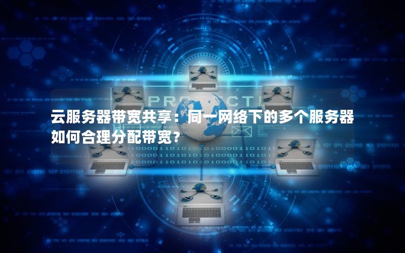 云服务器带宽共享：同一网络下的多个服务器如何合理分配带宽？