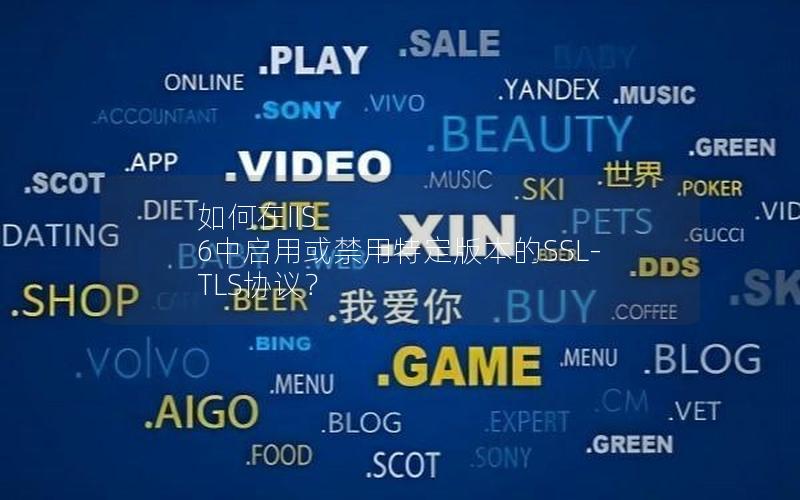 如何在IIS 6中启用或禁用特定版本的SSL-TLS协议？