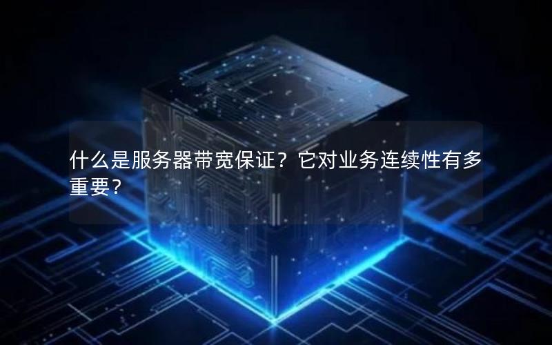 什么是服务器带宽保证？它对业务连续性有多重要？