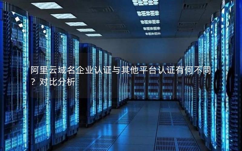 阿里云域名企业认证与其他平台认证有何不同？对比分析