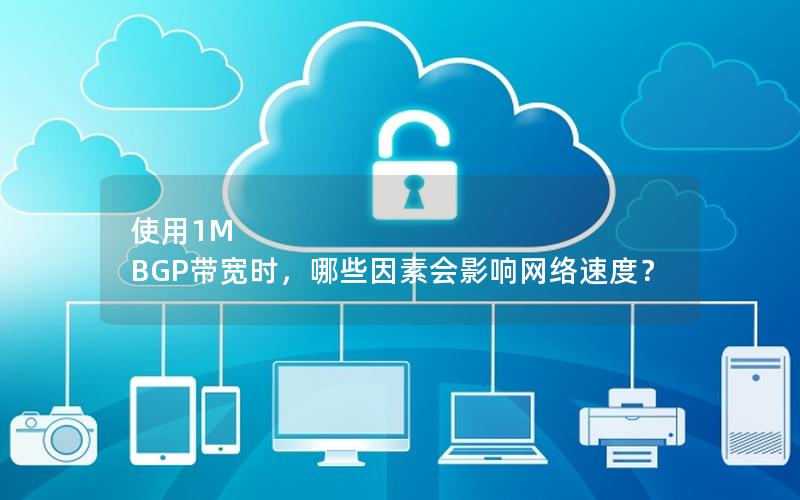 使用1M BGP带宽时，哪些因素会影响网络速度？