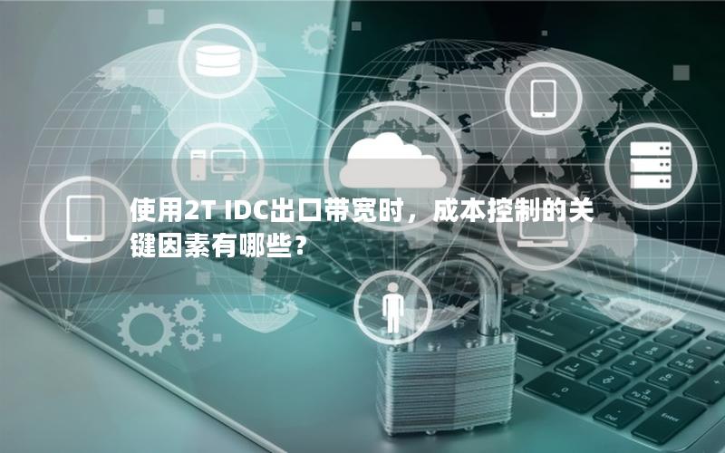 使用2T IDC出口带宽时，成本控制的关键因素有哪些？