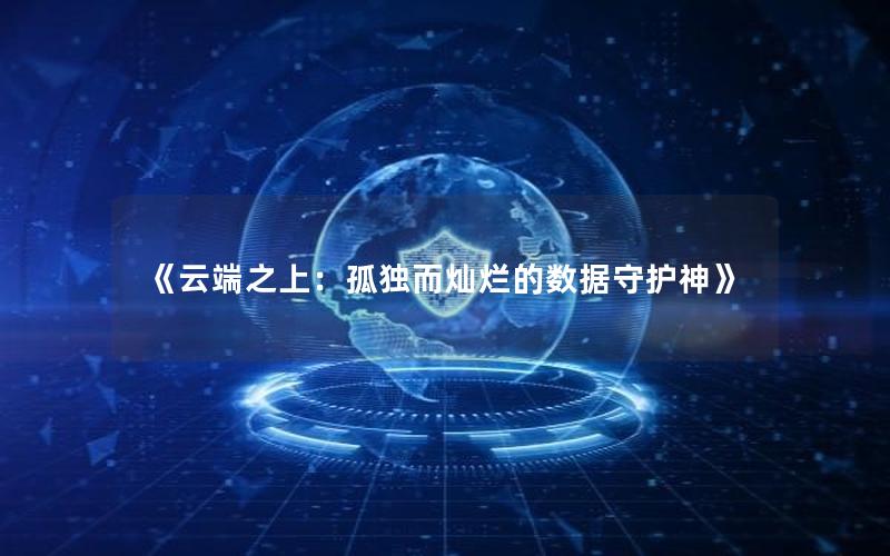 《云端之上：孤独而灿烂的数据守护神》