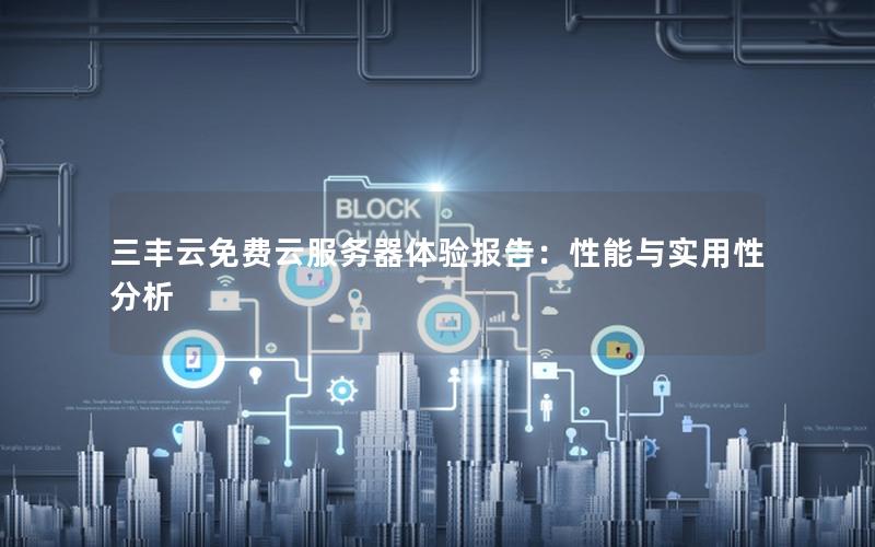 三丰云免费云服务器体验报告：性能与实用性分析