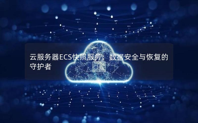 云服务器ECS快照服务：数据安全与恢复的守护者
