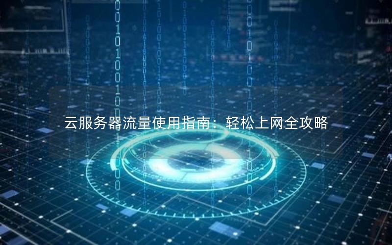 云服务器流量使用指南：轻松上网全攻略