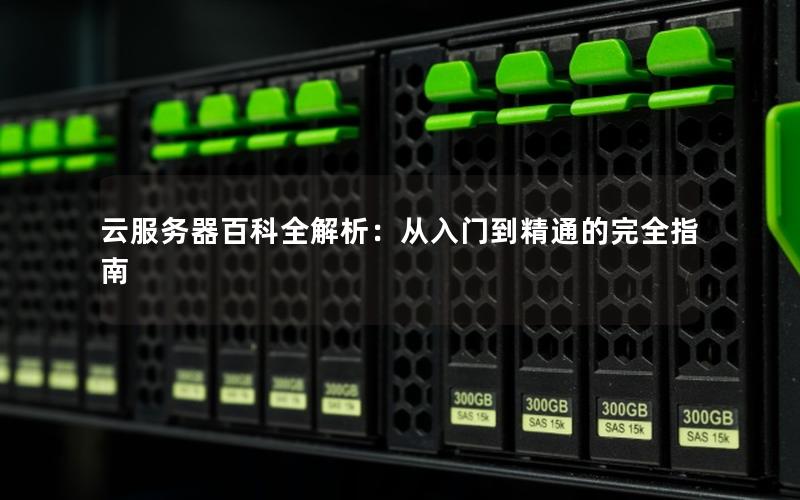 云服务器百科全解析：从入门到精通的完全指南