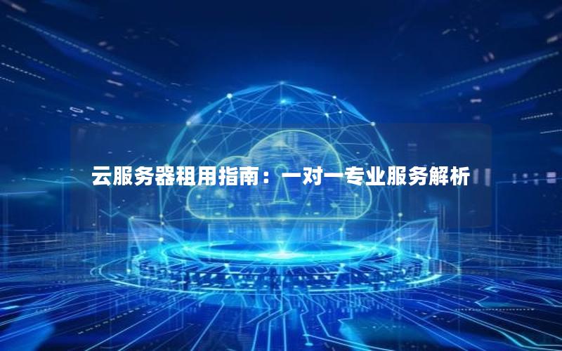 云服务器租用指南：一对一专业服务解析