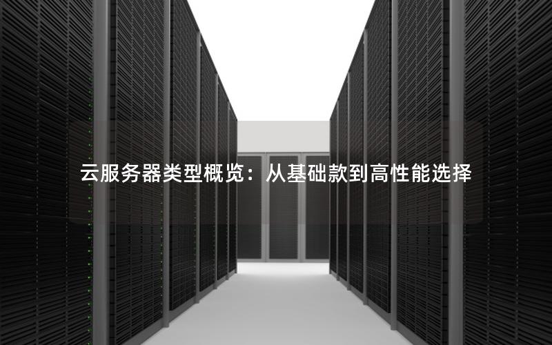 云服务器类型概览：从基础款到高性能选择