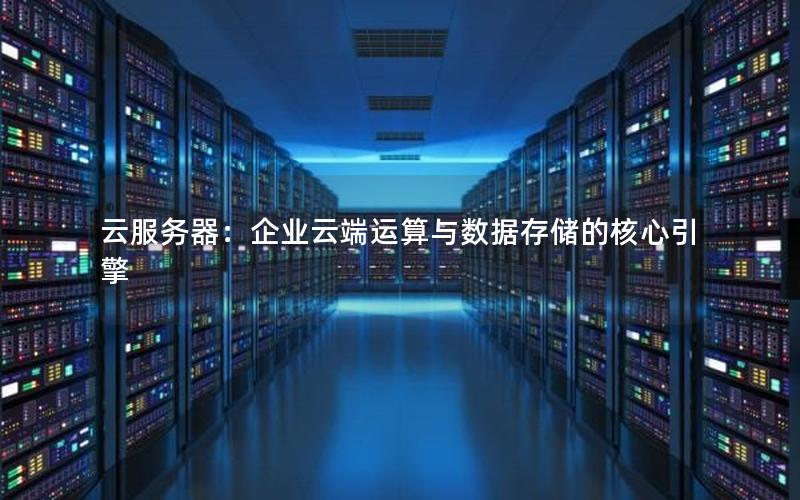 云服务器：企业云端运算与数据存储的核心引擎