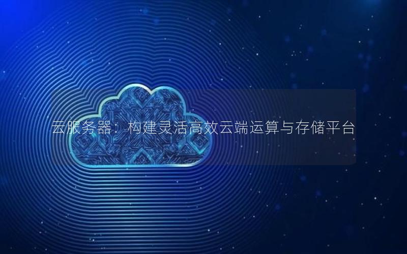 云服务器：构建灵活高效云端运算与存储平台