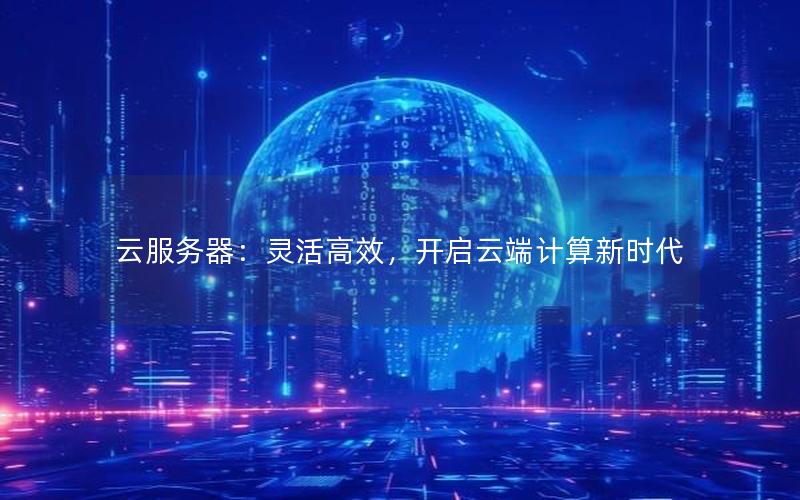 云服务器：灵活高效，开启云端计算新时代