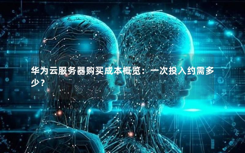 华为云服务器购买成本概览：一次投入约需多少？