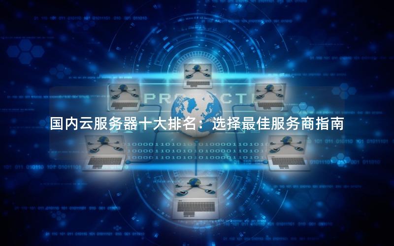 国内云服务器十大排名：选择最佳服务商指南