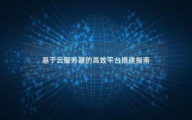 基于云服务器的高效平台搭建指南