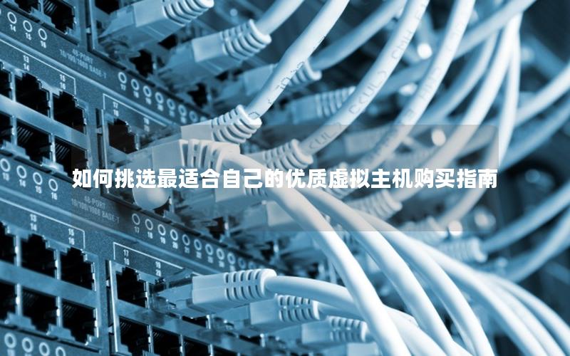 如何挑选最适合自己的优质虚拟主机购买指南