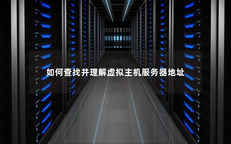 如何查找并理解虚拟主机服务器地址