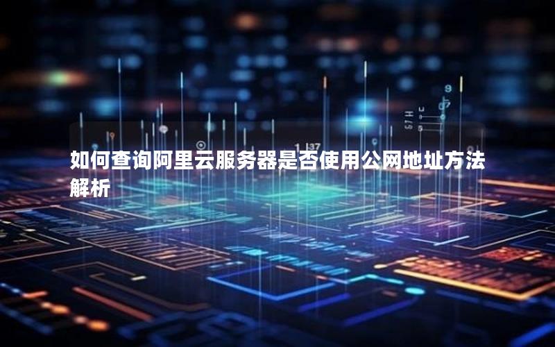 如何查询阿里云服务器是否使用公网地址方法解析