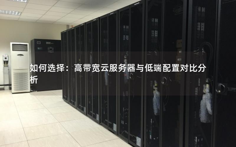 如何选择：高带宽云服务器与低端配置对比分析