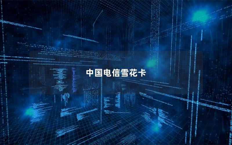 中国电信雪花卡