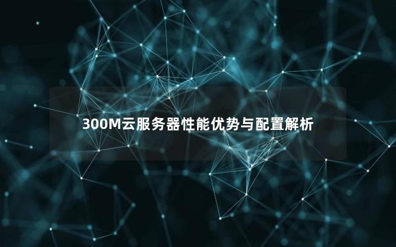 300M云服务器性能优势与配置解析