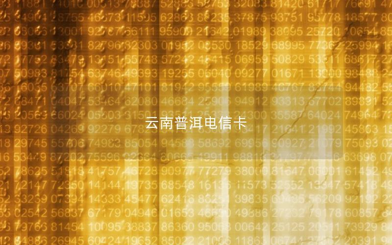 云南普洱电信卡