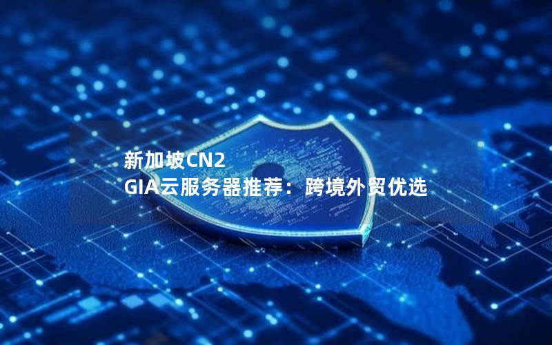 新加坡CN2 GIA云服务器推荐：跨境外贸优选