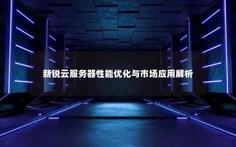 新锐云服务器性能优化与市场应用解析