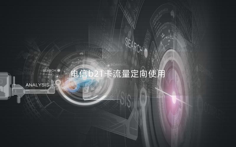 电信b21卡流量定向使用