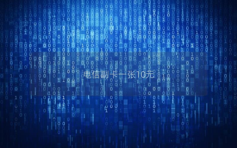 电信副卡一张10元
