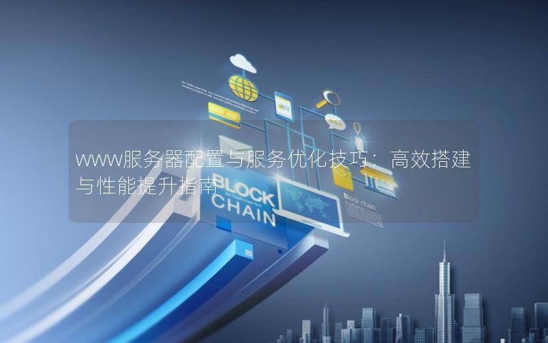 www服务器配置与服务优化技巧：高效搭建与性能提升指南