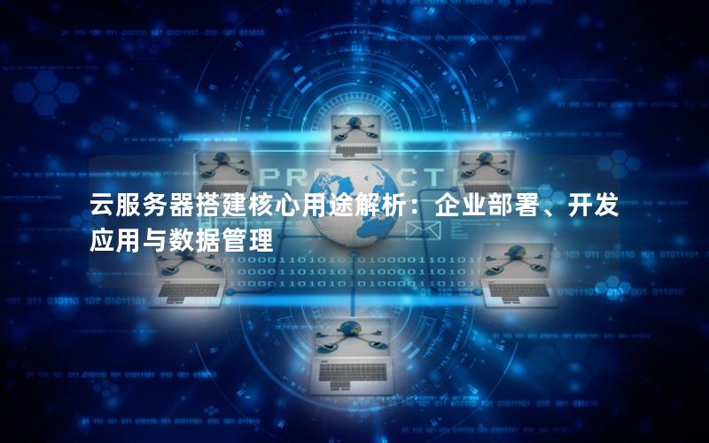云服务器搭建核心用途解析：企业部署、开发应用与数据管理