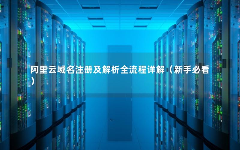 阿里云域名注册及解析全流程详解（新手必看）