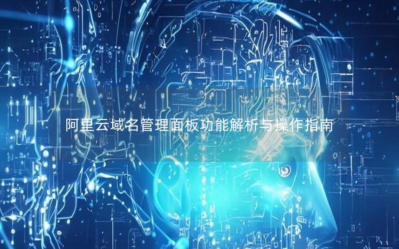 阿里云域名管理面板功能解析与操作指南