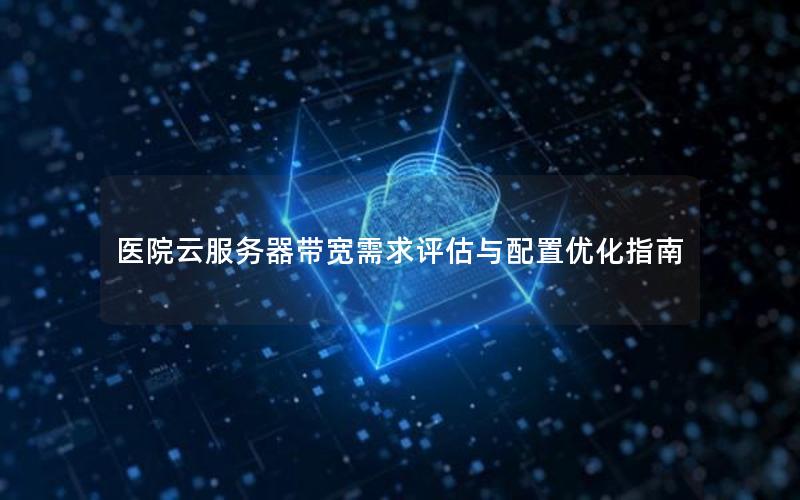 医院云服务器带宽需求评估与配置优化指南