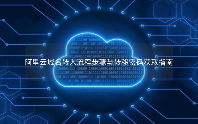 阿里云域名转入流程步骤与转移密码获取指南