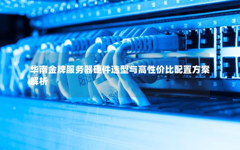 华南金牌服务器硬件选型与高性价比配置方案解析