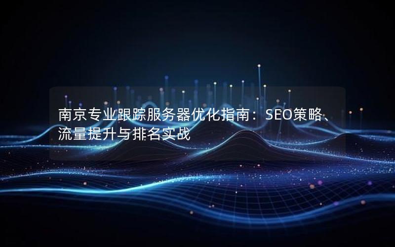 南京专业跟踪服务器优化指南：SEO策略、流量提升与排名实战