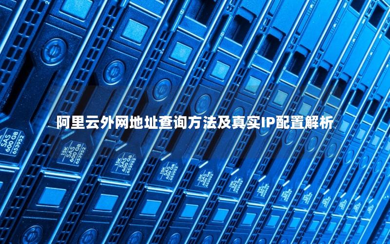 阿里云外网地址查询方法及真实IP配置解析