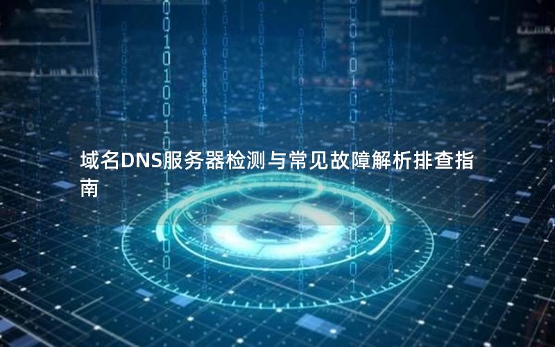 域名DNS服务器检测与常见故障解析排查指南