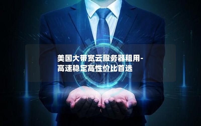 美国大带宽云服务器租用-高速稳定高性价比首选