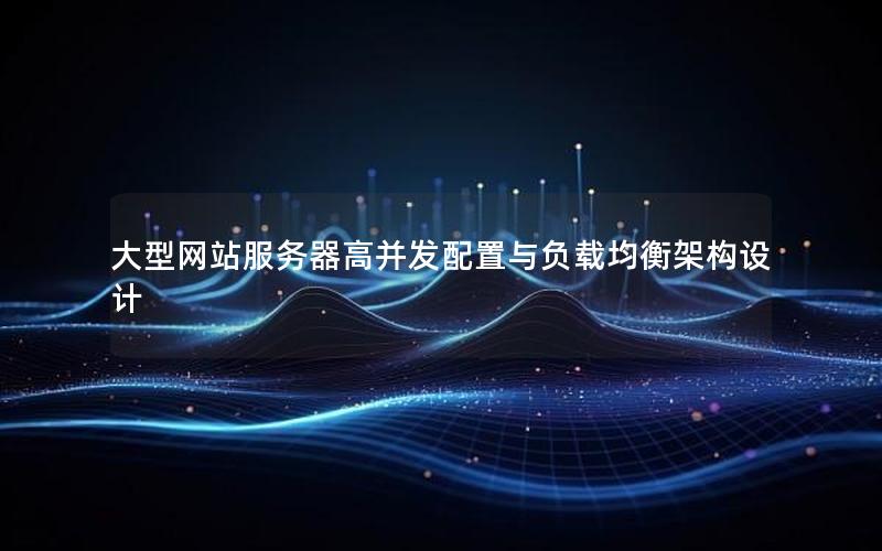 大型网站服务器高并发配置与负载均衡架构设计