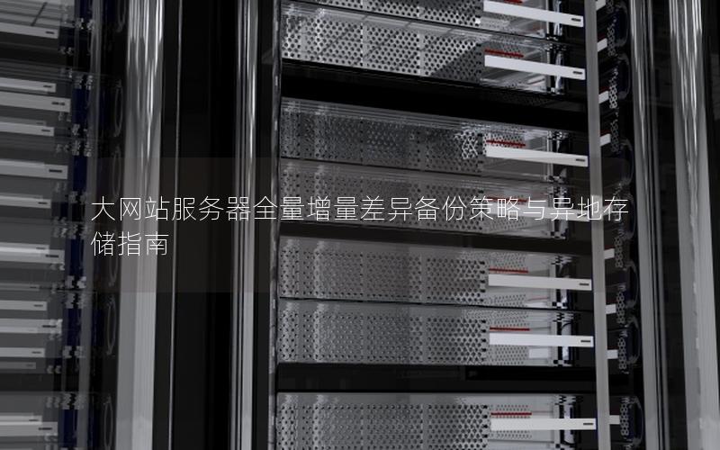 大网站服务器全量增量差异备份策略与异地存储指南