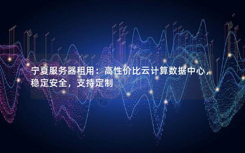 宁夏服务器租用：高性价比云计算数据中心，稳定安全，支持定制