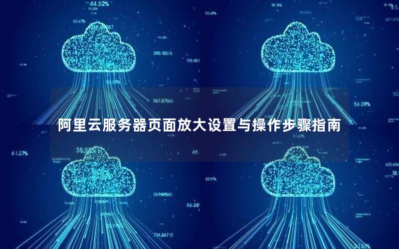 阿里云服务器页面放大设置与操作步骤指南