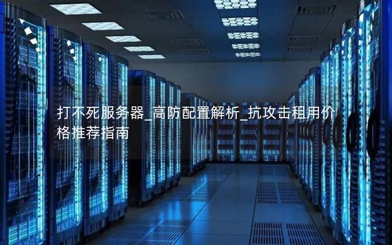 打不死服务器_高防配置解析_抗攻击租用价格推荐指南