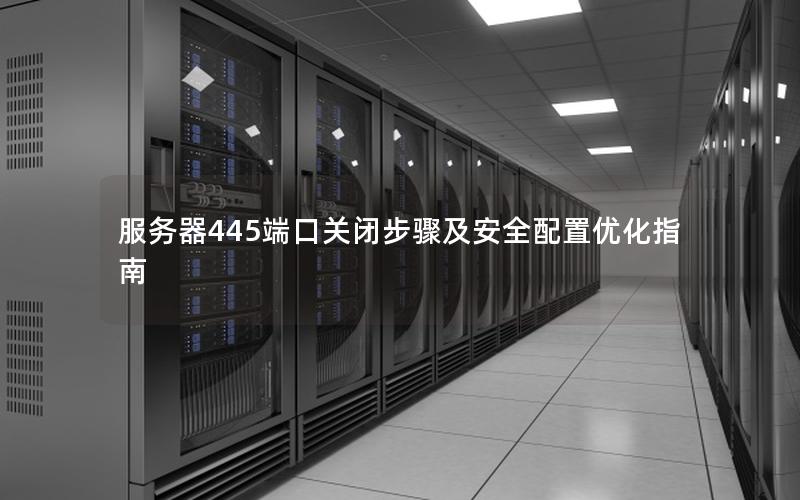 服务器445端口关闭步骤及安全配置优化指南