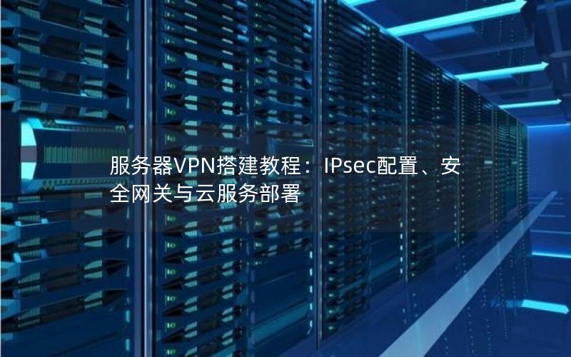 服务器VPN搭建教程：IPsec配置、安全网关与云服务部署